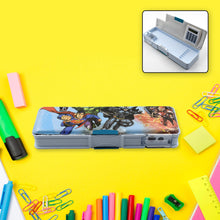 Magnetic pencil box with sharpener and calculator