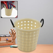 Multifunctional Plastic Round Multi-Purpose Toothpaste Stationary Pen Pencil Holder, Mini Desk Office Desktop Stationery Organizer Bathroom Shelves for Adults  (1 Pc)