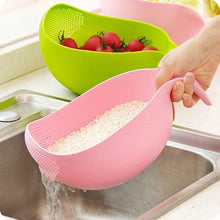 Plastic strainer and rice bowl set, thick and durable