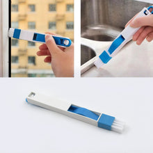 2 in 1 Multi-Function Plastic Window Slot Keyboard Wardrobe Dust Removal Cleaning Brush