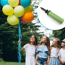 Air pump for balloons, robust and durable plastic