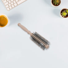 Hair brush for blow drying with round head