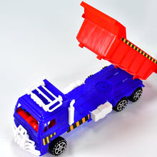 Friction-powered truck with detailed design