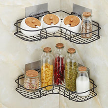 Easy-install corner rack for kitchen storage