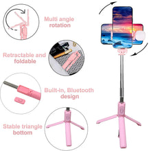 Portable Foldable Selfie Stick with Remote Control, 3-Axis Tripod Hand Stabilizer for Smartphones, TikTok Vlog YouTuber Video Recording (1 Pc)