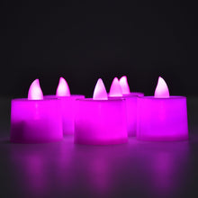 Pink LED tealight candles for home decoration