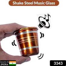 Baby musical toy glass, stainless steel with bell sound