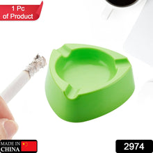 Melamine ashtray with modern design.