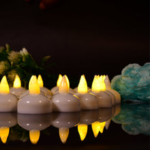 Decorative floating candles set with transparent storage