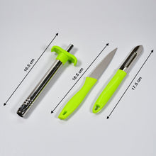 Multifunctional kitchen tool: knife, peeler, and lighter