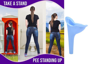 Stand and pee funnel for women, reusable and portable