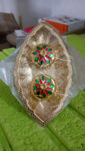 Leaf Shape Special Puja Thali (1 Pc / Mix Design)