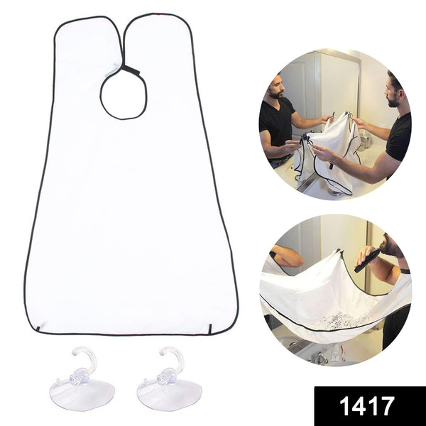 Hair clippings catcher bib for beard grooming