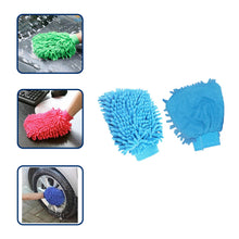 Chenille and microfiber gloves for effective dusting