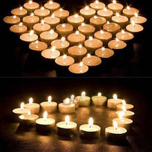 24 pcs LED tealight candles, white, perfect for festivals